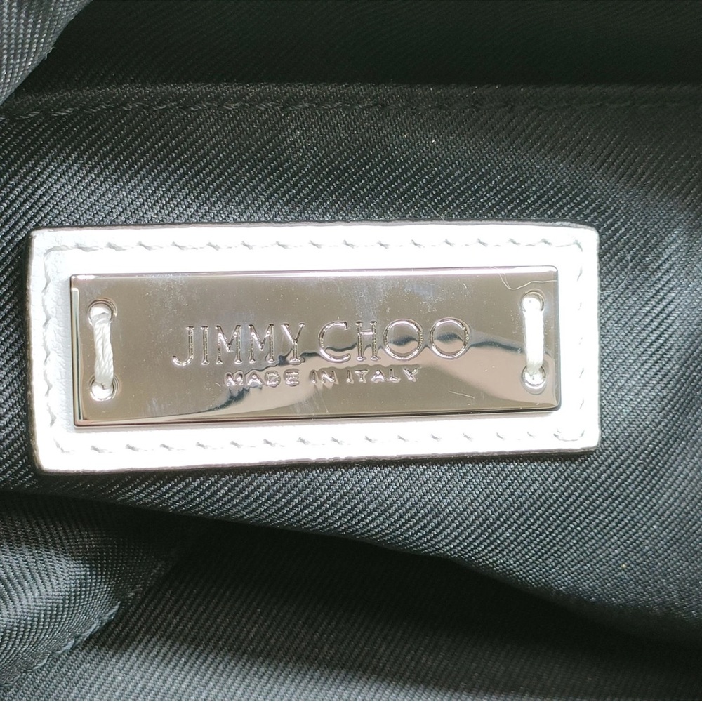 Jimmy Choo Mini Sara Tote in White - Picture 7 of 9